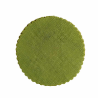 ROUND JAR GAUZE CLOTH L.GREEN  12cm x 50pcs