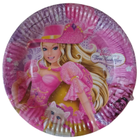 BARBIE PARTY PLATES 23cm  8pcs