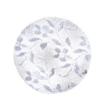 LACE ROUND JAR CLOTH WHITE 12cm x 90pcs