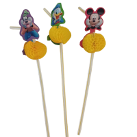 MICKEY PARTY DRINKING STRAWS 6pcs