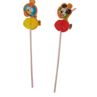 MICKEY PARTY DRINKING STRAWS 6pcs