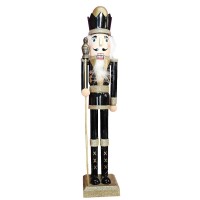 CHRISTMAS BLACK NUTCRACKER 55cm