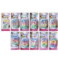 BIRTHDAY CANDLES NUMBERS 6,5cm