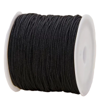 BLACK POLYESTER CORD 0.8mm x 45m