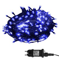 CHRISTMAS 100 LED LIGHTS BLUE WITH CONTROLLER 8m