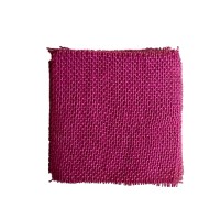 SQUARE JAR BURLAP FUCHSIA FABRIC 12cm x 25pcs