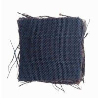 SQUARE JAR BURLAP NAVY BLUE 12cm x 25pcs