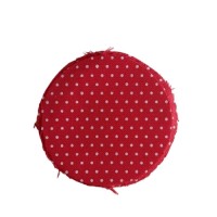 ROUND JAR CLOTH RED WHITE DOT 12cm x 100pcs