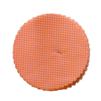 ROUND JAR SCOTCH CLOTH ORANGE-WHITE 12cm x 100pcs