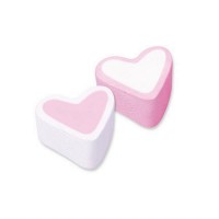 MARSHMALLOWS HEART PINK WHITE 1KG