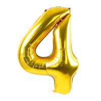 FOIL GOLD BALLOON No4  44cm