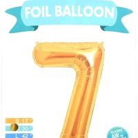 FOIL GOLD BALLOON No7  44cm