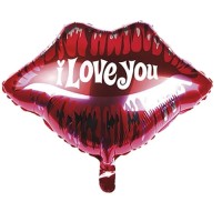 FOIL LIPS BALLOON I LOVE YOU 51cm