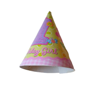 GIRLS PARTY HATS HUGS & STITCHES  8pcs