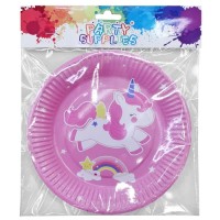 UNICORN PARTY PLATES 18cm 10pcs