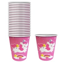 UNICORN PARTY PAPER CUPS Σ  8,5x7,5cm 20pcs