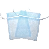 Light Blue Organza Bags 10 x 12cm 100pcs