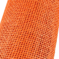 PAPER MESH ORANGE FABRIC 50cm X 5m