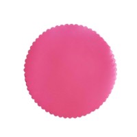 ROUND JAR SATIN FUCHSIA  FABRIC 12cm x 100pcs