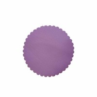 ROUND JAR SATIN LILAC FABRIC 10cm x 100pcs