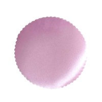 ROUND JAR SATIN PINK FABRIC 12cm x 100pcs