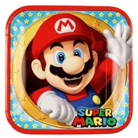 Paper Plates 23 cm Super Mario  8 pcs