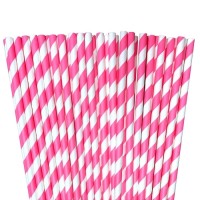 FOUSCHIA  PAPER STRIPED STRAWS 25pcs