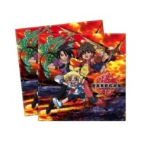 ΧΑΡΤΟΠΕΤΣΕΤΕΣ ΠΑΡΤΥ BAKUGAN 2Φυλλες 33X33εκ. 20Τμχ