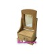 Wooden jewelery box with mirror